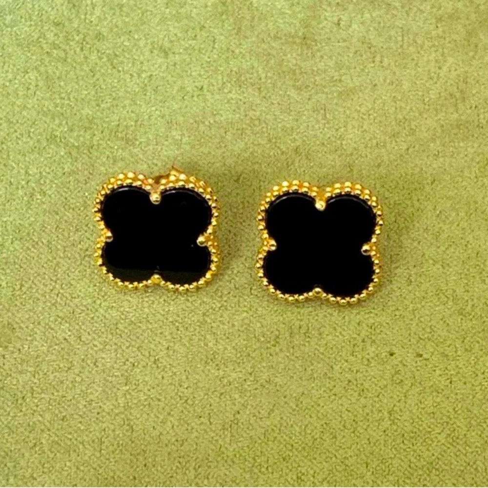 18k Gold Filled Clover Earrings for women